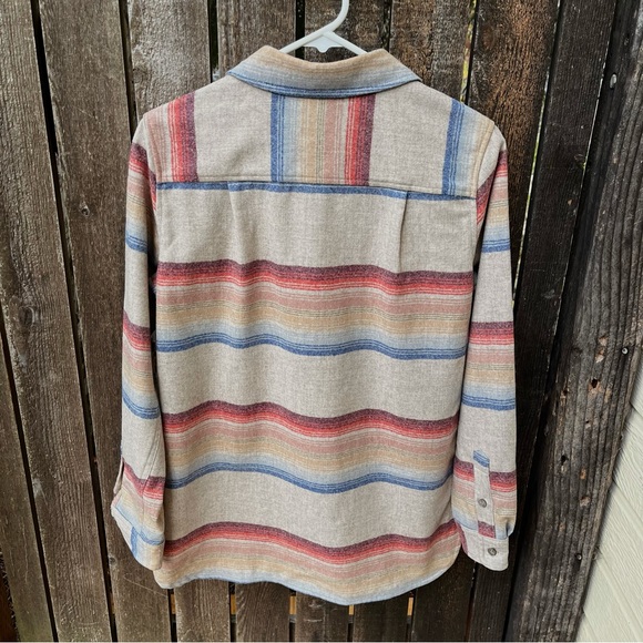 Pendleton Wm’s 100% Washable Virgin Wool Umatilla Striped Board Shirt NWT Sz S - Picture 12 of 16